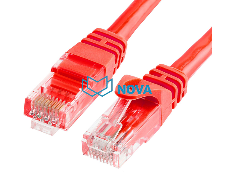 Dây nhảy lan CAT6 đúc UTP NOVA NV-24007 dài 5m chính hãng màu đỏ